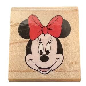 Disney Rubber Stampede Minnie Mouse Portrait 379C Rubber Stamp